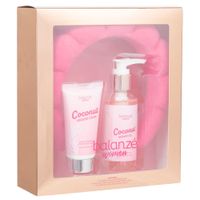 Set Coconut BALANZÉ WOMEN Gel de Ducha + Crema Hidratante + Diadema para Cabello Pack 3un