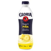 Yogurt Parcialmente Descremado GLORIA Sabor Piña Botella 946g