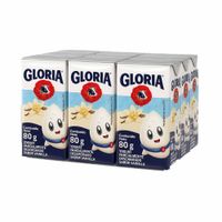 Yogurt Bebible GLORIA Niños Vainilla Caja 80g Paquete 6un