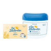 Pack Crema Antiescalduras para Bebé DR. ZAIDMAN Dermaprotect Pote 100g + Jabón para Bebé DR ZAIDMAN Avena Paquete 80g
