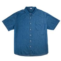 Camisa Manga Corta Casual denim Hombre SINGULAR