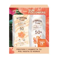 Protector Solar HAWAIIAN TROPIC Silk Frasco 180ml + Frasco 60ml