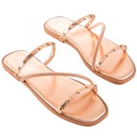 Sandalias flat perlas SINGULAR Mujer