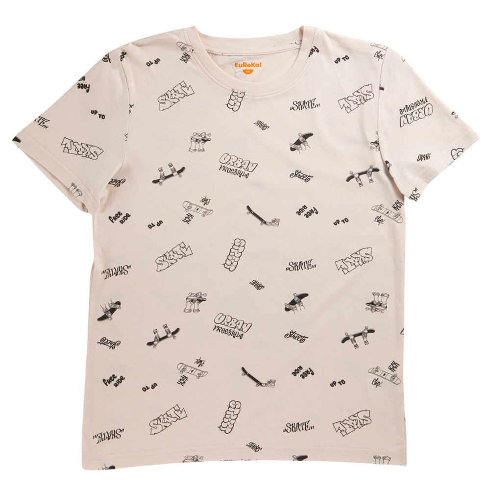 Polos Manga Corta mini print 2 Teen Niño EUREKA