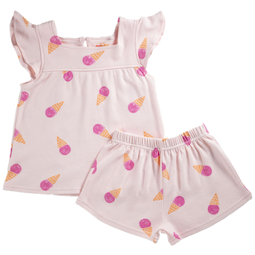 Conjuntos Polo Manga Corta + Short Bebé Niña BABY EUREKA