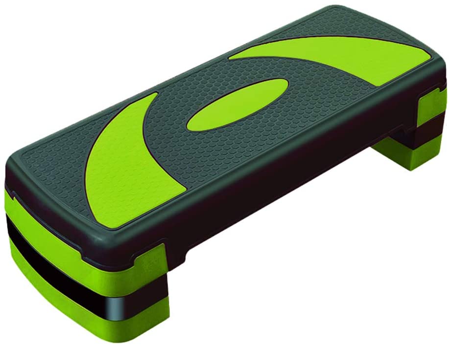 Step Grande Importado Aerobic Step Regulable 3 Niveles VERDE