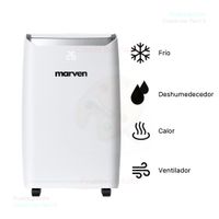 Aire Acondicionado Portátil Marven 4 en 1 WiFi 12000 BTU