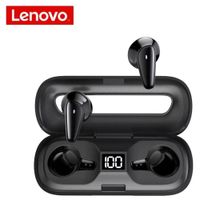 Audífonos Bluetooth Lenovo XT95 Inalámbricos Negros con Pantalla Digital