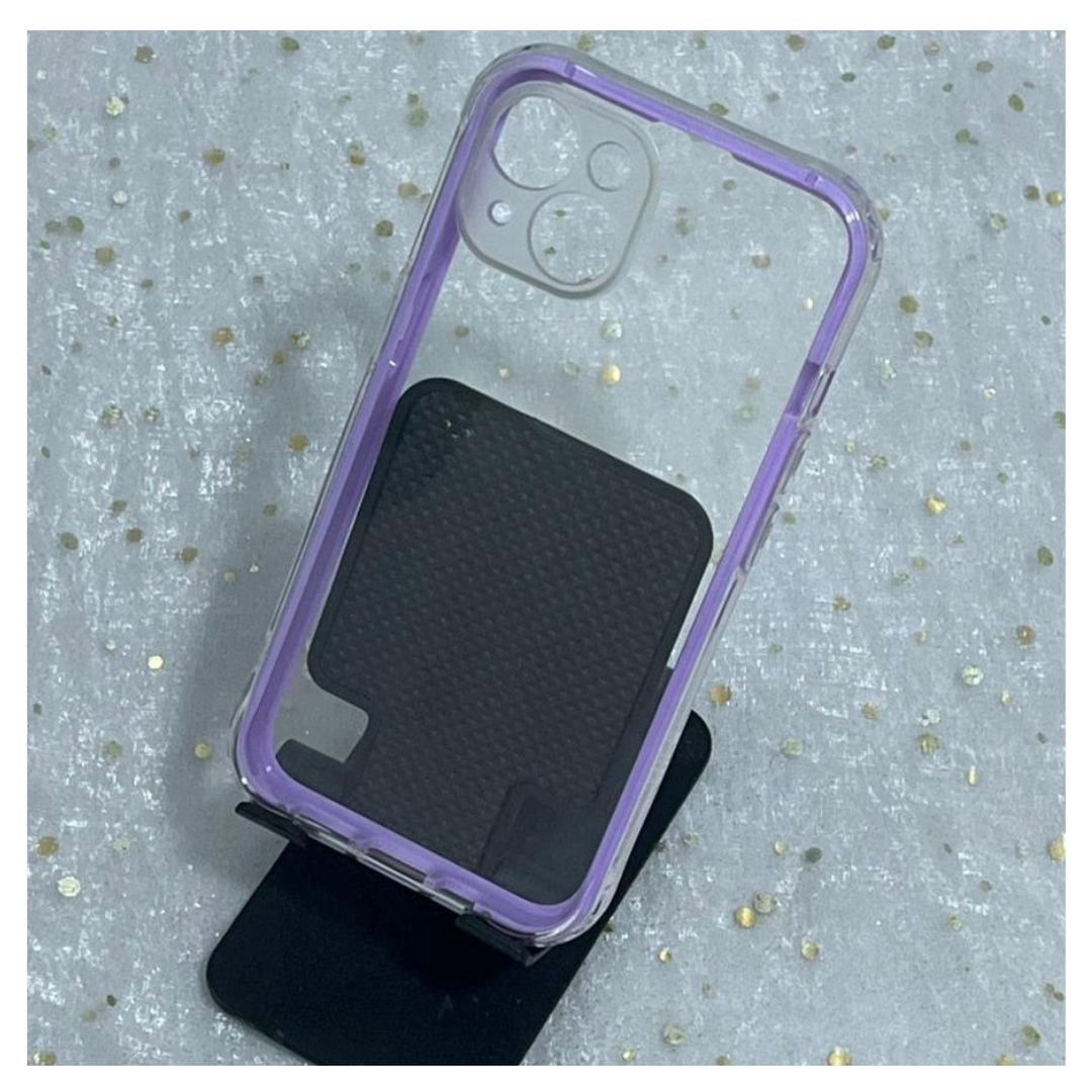 funda transparente con borde iphone 13