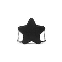 Victoria Secret Crossbody Bandolera Forma Estrella Negro Brillante Shine Níquel