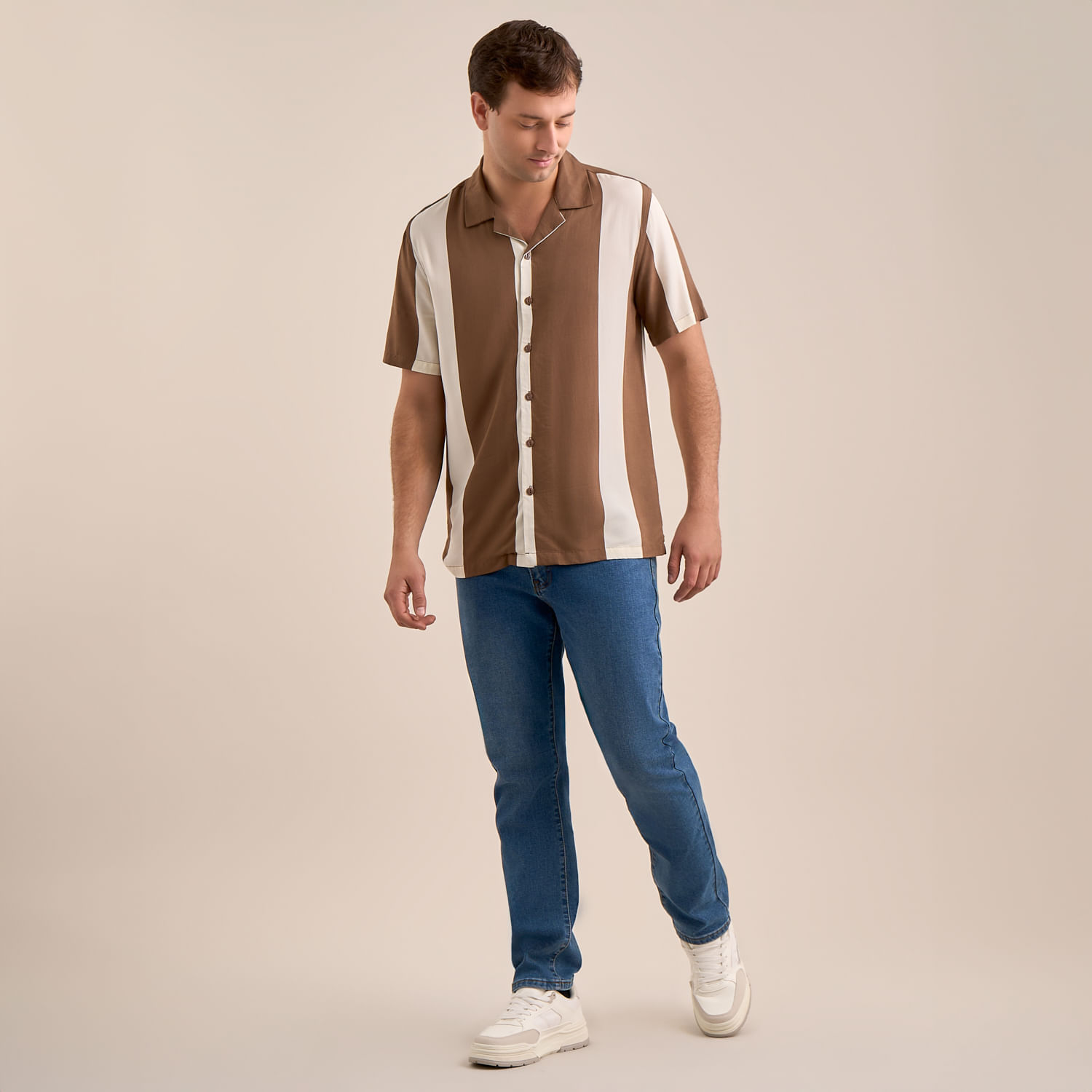Camisa Hombre Amc Viscosa Lines