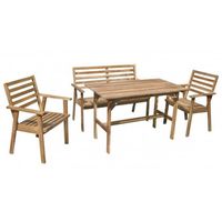 COMEDOR DE TERRAZA PRESLI 4 SILLAS - FALOTIH 3M