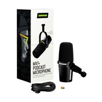 Shure Mv7+ Microphone Podcast Negro