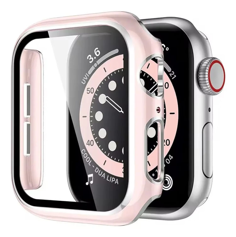 Case + mica para watch de 40mm rosa