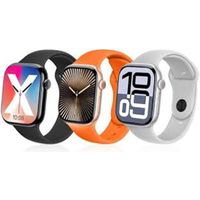 Smartwatch KW53 MAX (Audifono Con 7 correas)  Plata