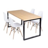 COMEDOR CAMMEL BLANCO 4 SILLAS - FALOTIH 3M