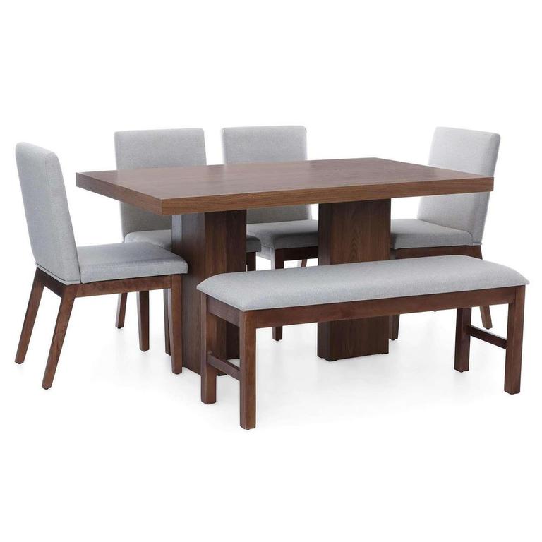 COMEDOR KURT 4 SILLAS + BANQUETA - FALOTIH 3M