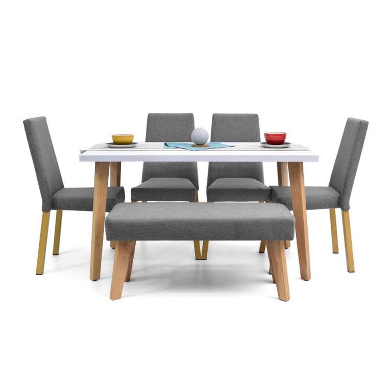 COMEDOR SIRIUS 4 SILLAS + BANQUETA - FALOTIH 3M