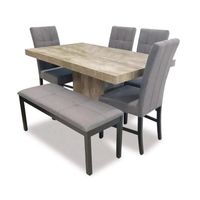 COMEDOR GUILLE 4 SILLAS + BANQUETA - FALOTIH 3M