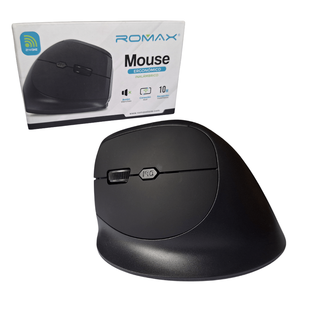 Romax TPM0054 Mouse Ergonómico Inalámbrico 2.4 GHz