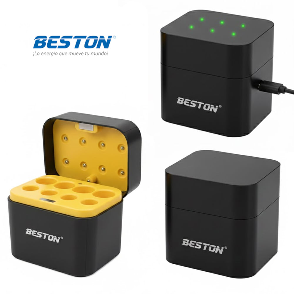 Cargador inteligente de pilas baterías recargables 4 puestos AA 4 puestos AAA M7037