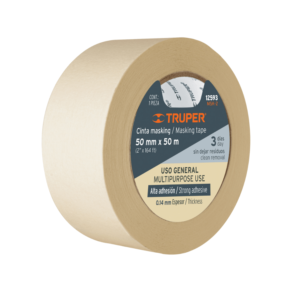 Cinta Masking Tape De 2"" X 50 M Truper MSK-2