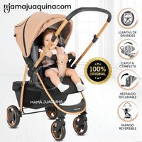 Coche Cuna Deportivo «SMART PLUS» Mango Reversible Melón