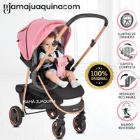 Coche Cuna Deportivo «SMART PLUS» Mango Reversible Rosa