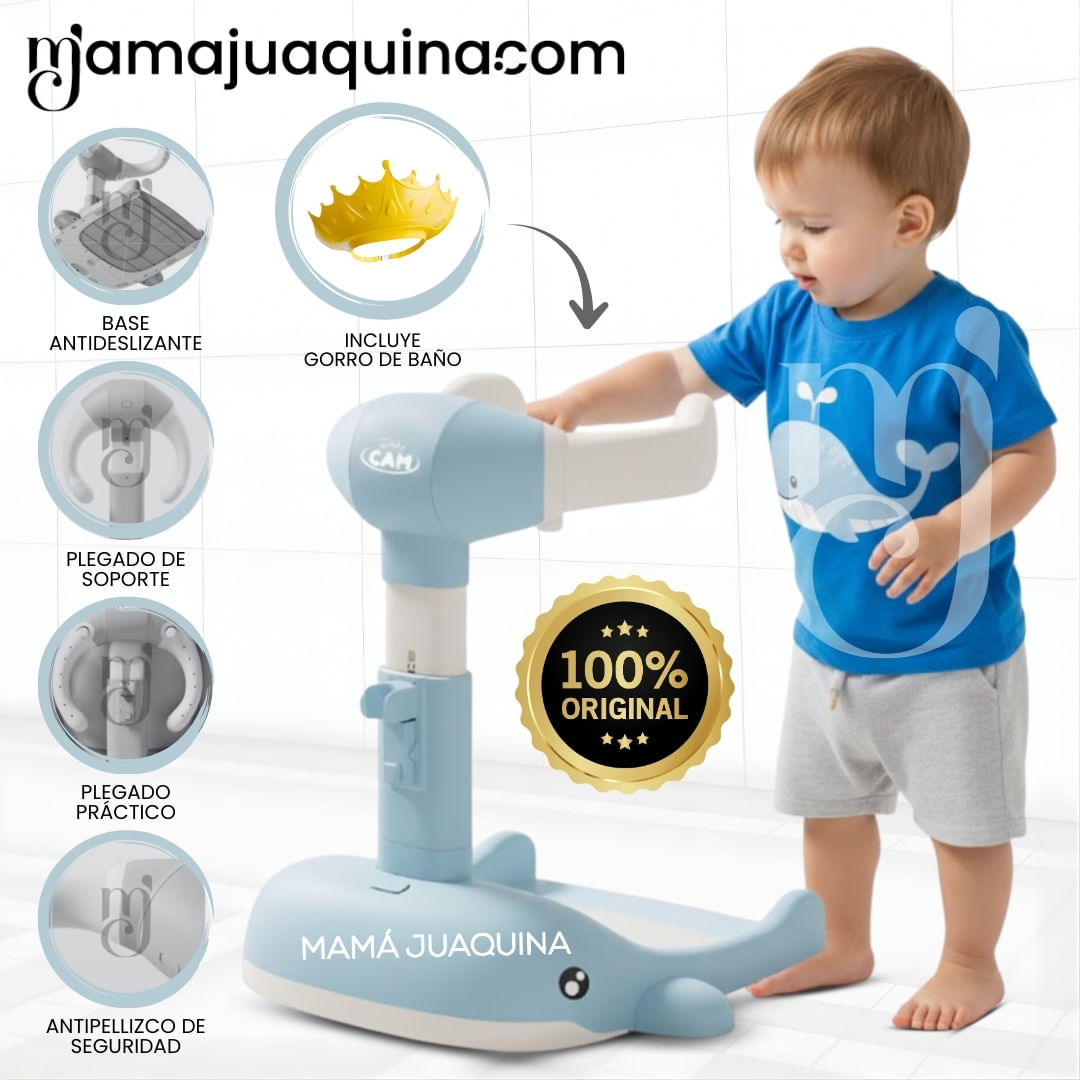 Soporte de Baños para Bebés «NUBBI» Edición Limitada Celeste
