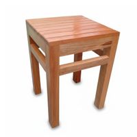 Banquito Luxor de terraza en Madera Cedro color caramelo