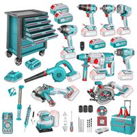 MEGA COMBO 9 EN 1 + GABINETE PORTAHERRAMIENTA 369PCS TOTAL