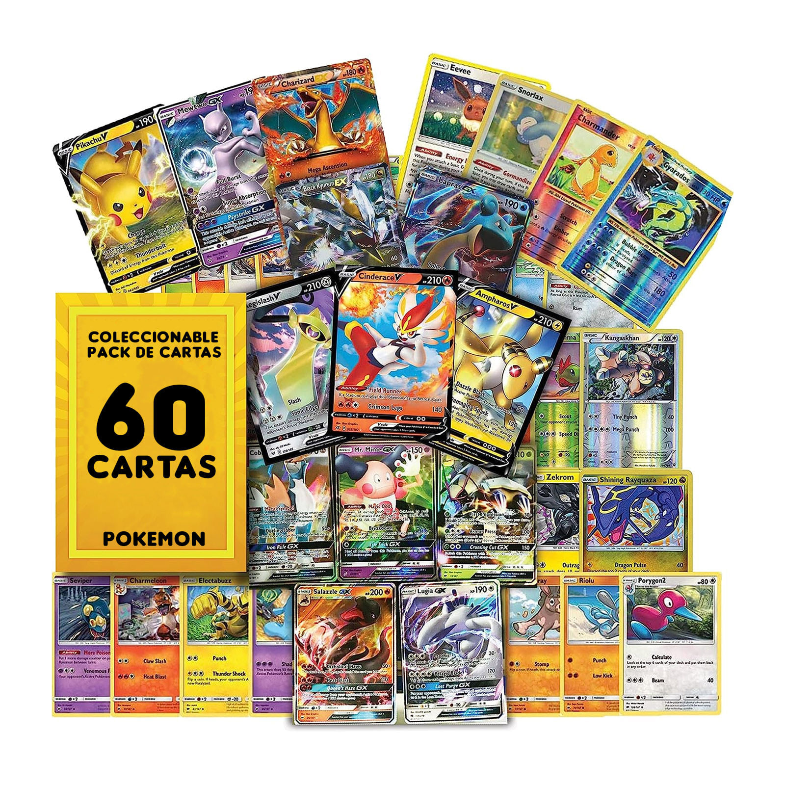 LOTE 60 CARTAS AL AZAR POKEMON TCG