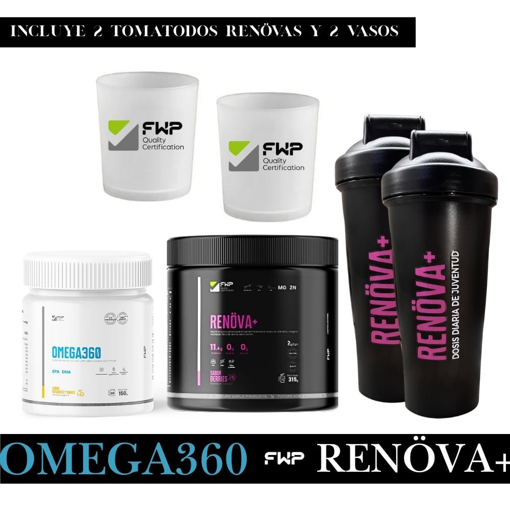 COLÁGENO RENOVA FWP HIDROLIZADO + OMEGA360 FWP