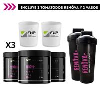 COLÁGENO RENOVA FWP HIDROLIZADO CON PÉPTIDOS ACTIVOS PACK 3 POTES DE 315 GR