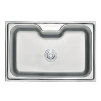 LAVADERO DE COCINA 1 POZA 60 CM X 45 CM ACERO INOXIDABLE