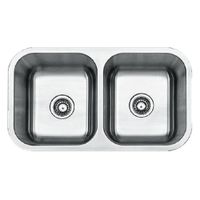 LAVADERO DE COCINA 2 POZAS 82.6 CM X 46.4 CM SATINADO ACERO INOXIDABLE