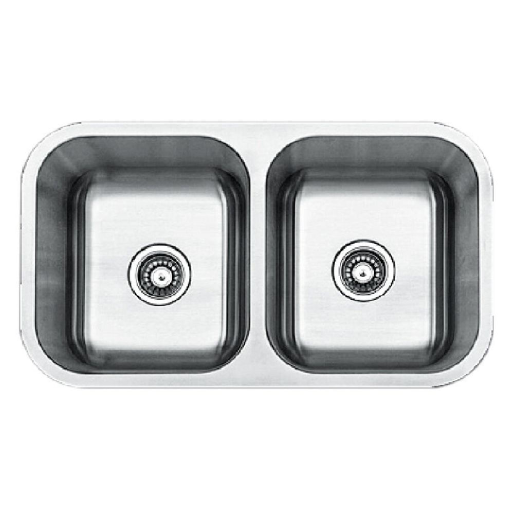 LAVADERO DE COCINA 2 POZAS 82.6 CM X 46.4 CM SATINADO ACERO INOXIDABLE