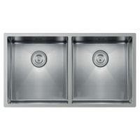 Lavadero de Lujo Doble Poza de Acero Inoxidable 79 cm x 46 cm