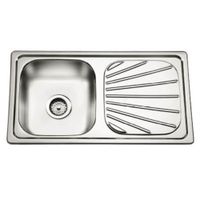 LAVADERO DE COCINA 1 POZA 90 CM X 46 CM SATINADO ACERO INOXIDABLE