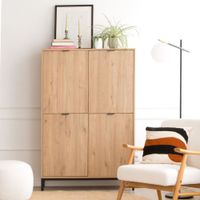 Vitrina Moderna Majer 4 puertas color Duna TU MESITA