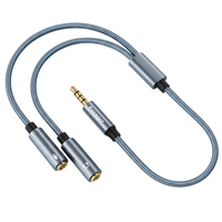 Cable Adaptador Micrófono y Audio 3.5mm Ps4 Xbox Nintendo Switch Celular