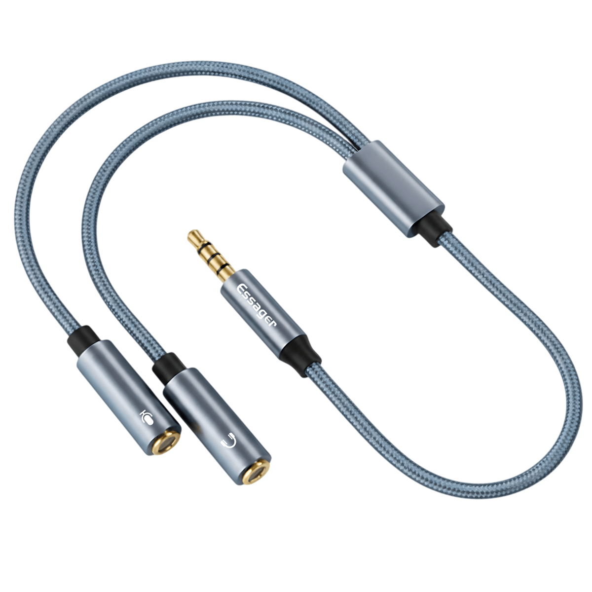 Cable Adaptador Micrófono y Audio 3.5mm Ps4 Xbox Nintendo Switch Celular