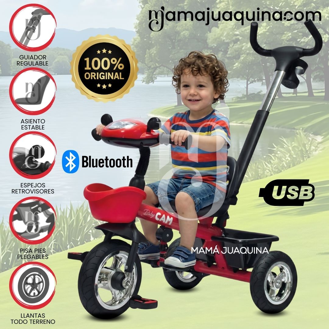 Triciclo Guiador Todo Terreno «SAIBOT» Edición Limitada Rojo - copy