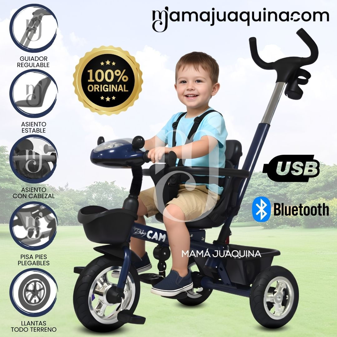 Triciclo Guiador «AKI PRIME» Edición Limitada Negro