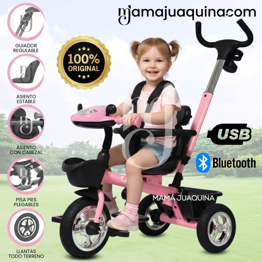 Triciclo Guiador «AKI PRIME» Edición Limitada Rosa