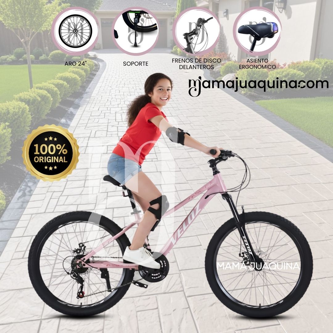 Bicicleta Deportiva Aro 24 «SPORT LDY» Edición Limitada Rosa