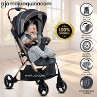 Coche De Paseo Maleta «SUNNY GOLD» Gris Oscuro