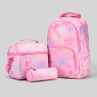 Set De Mochila + Lonchera + Cartuchera Zubito Corazon