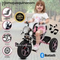 Triciclo Chavito Musical «CHOPPEER» con Bluetooth Rosa