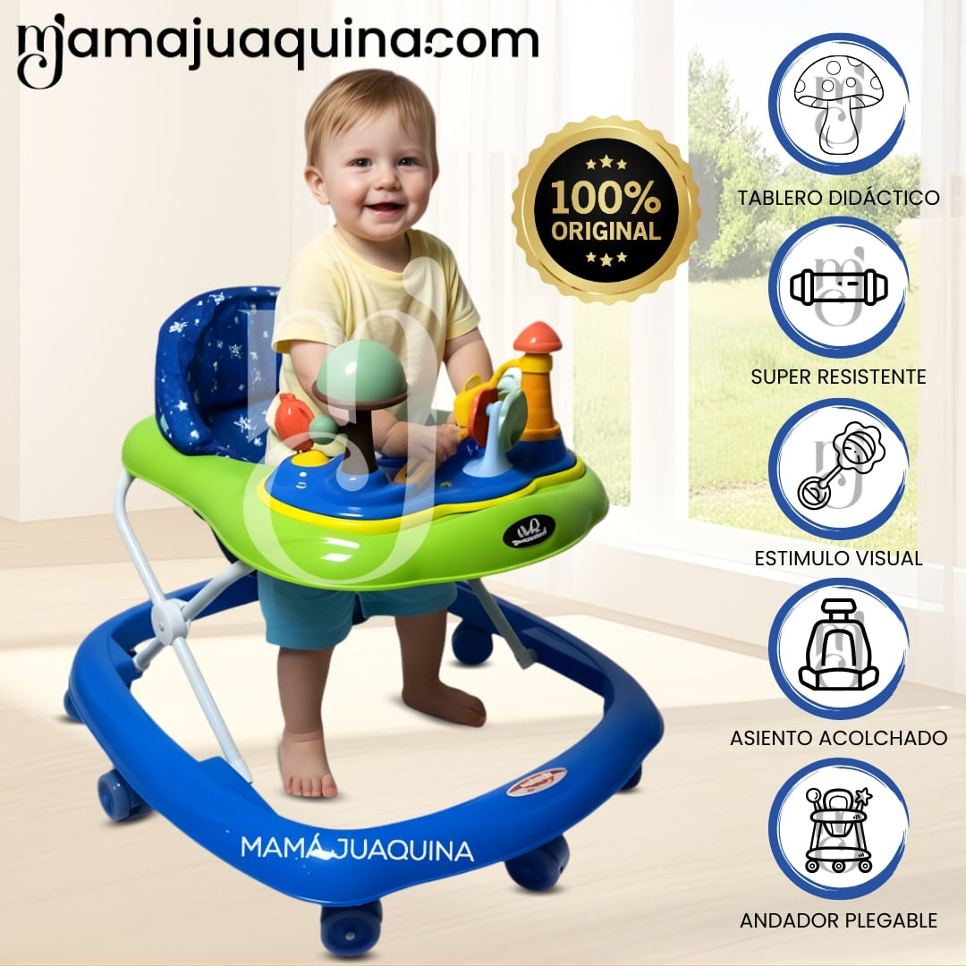 Andador con Tablero Musical «HONGUITO II» Verde